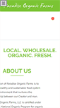 Mobile Screenshot of paradiseorganicfarms.com